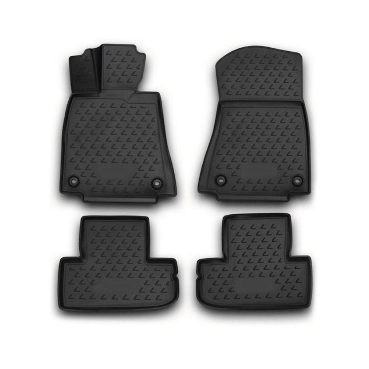 Lexus RC350 Floor Mats - Omac - Rubber TPE - Black - 2015 Lexus RC350 Floor Mats - Omac - Rubber TPE - Black - 2015